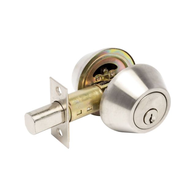 Zanda Jura Double Cylinder Deadbolt Brushed Nickel