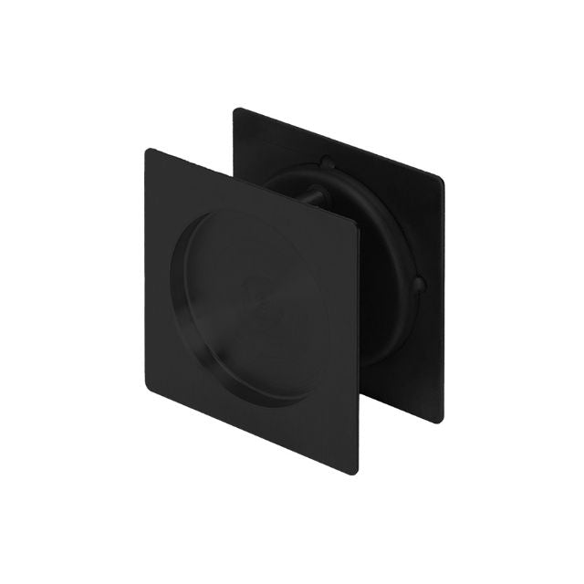 Zanda Square Cavity Sliding Passage Door Handle Kit Matte Black