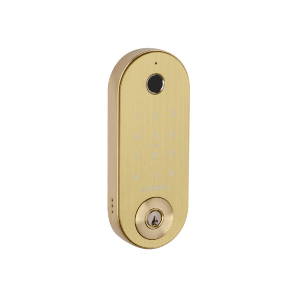 Zanda Stealth Smart Lock Deadbolt Satin Brass