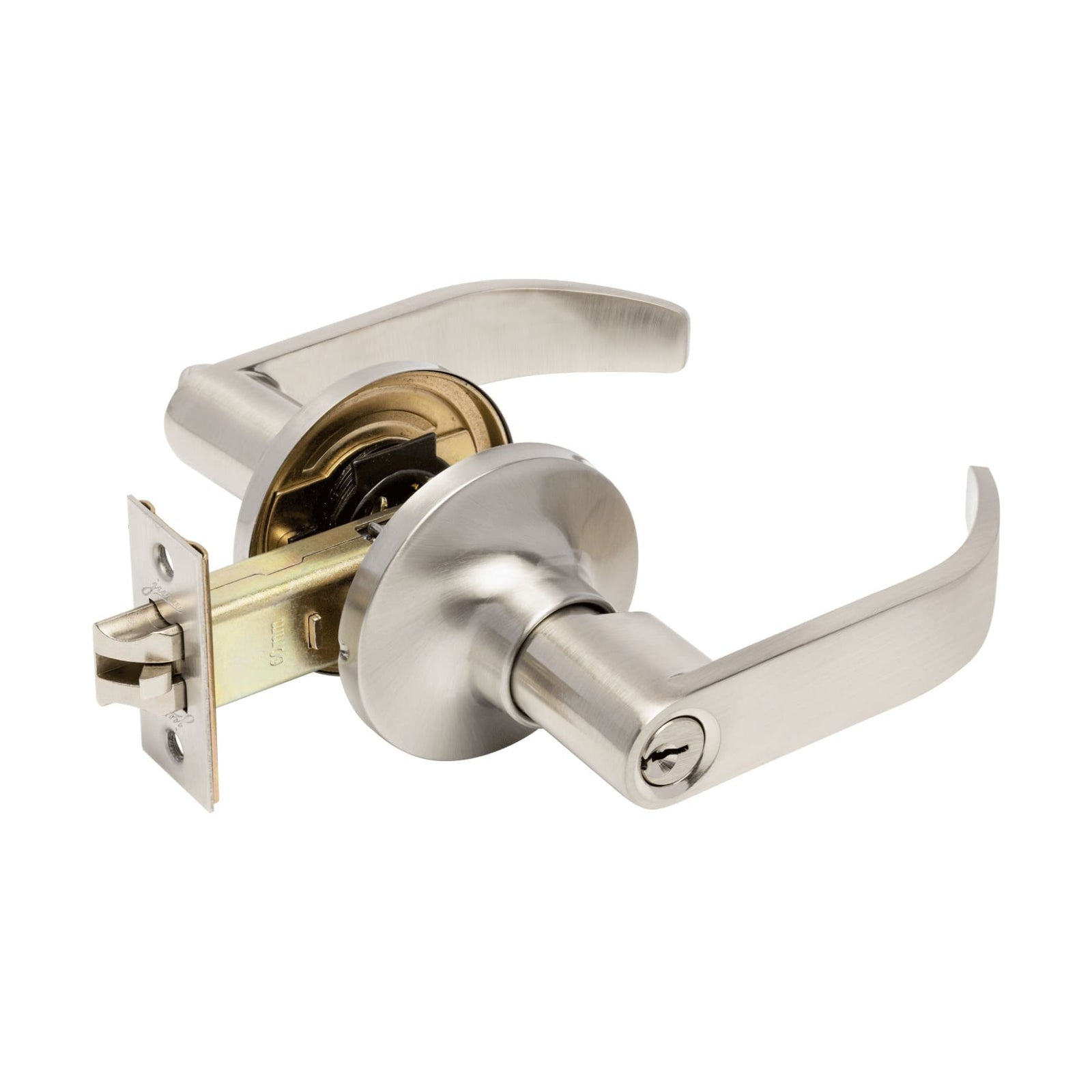 Zanda Zenith Key in Handle Entrance Set Brushed Nickel 9103.BN - The Blue Space
