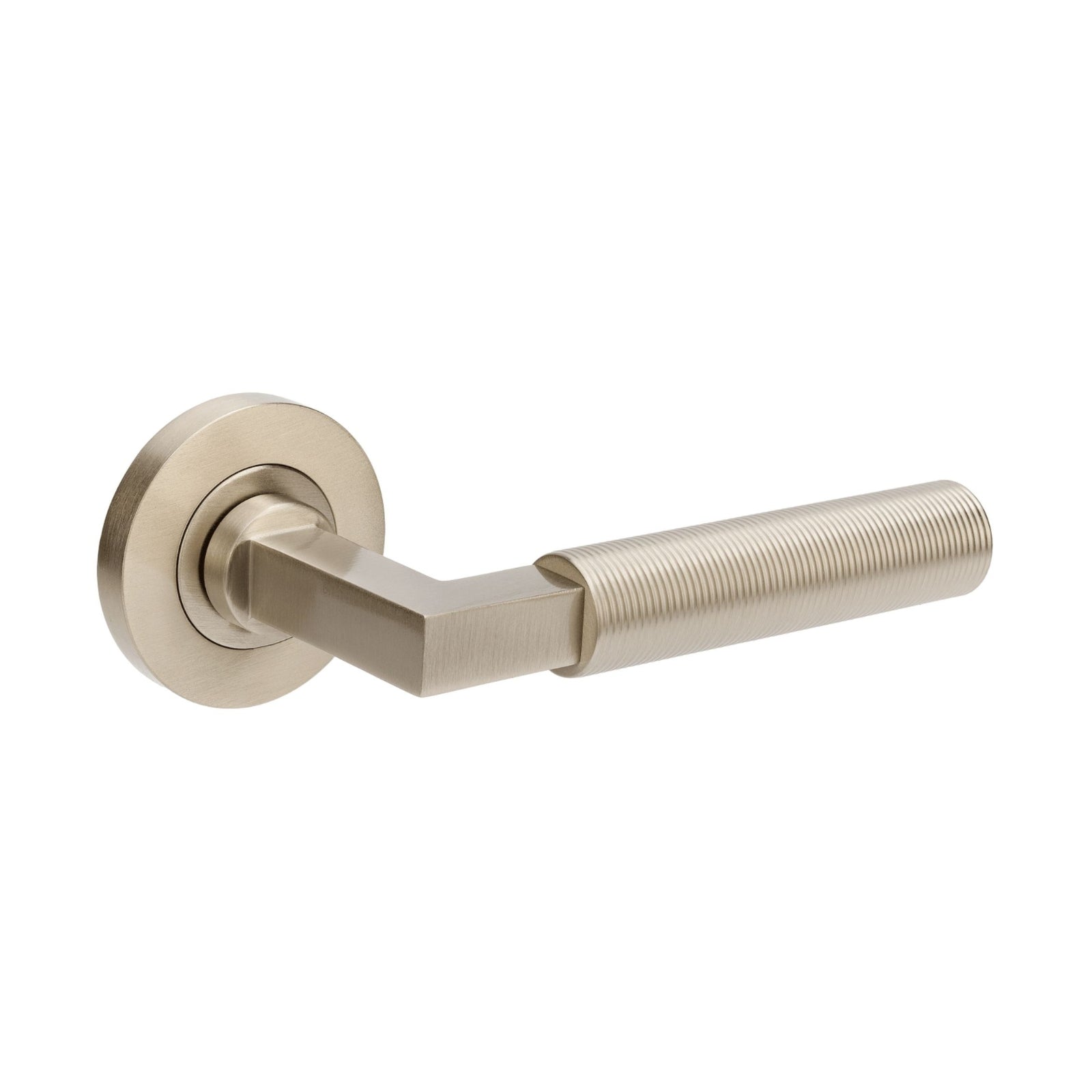 Zanda Zurich Fluted Dummy Lever Set (LH) Brushed Nickel  9355.DL.BN - The Blue Space