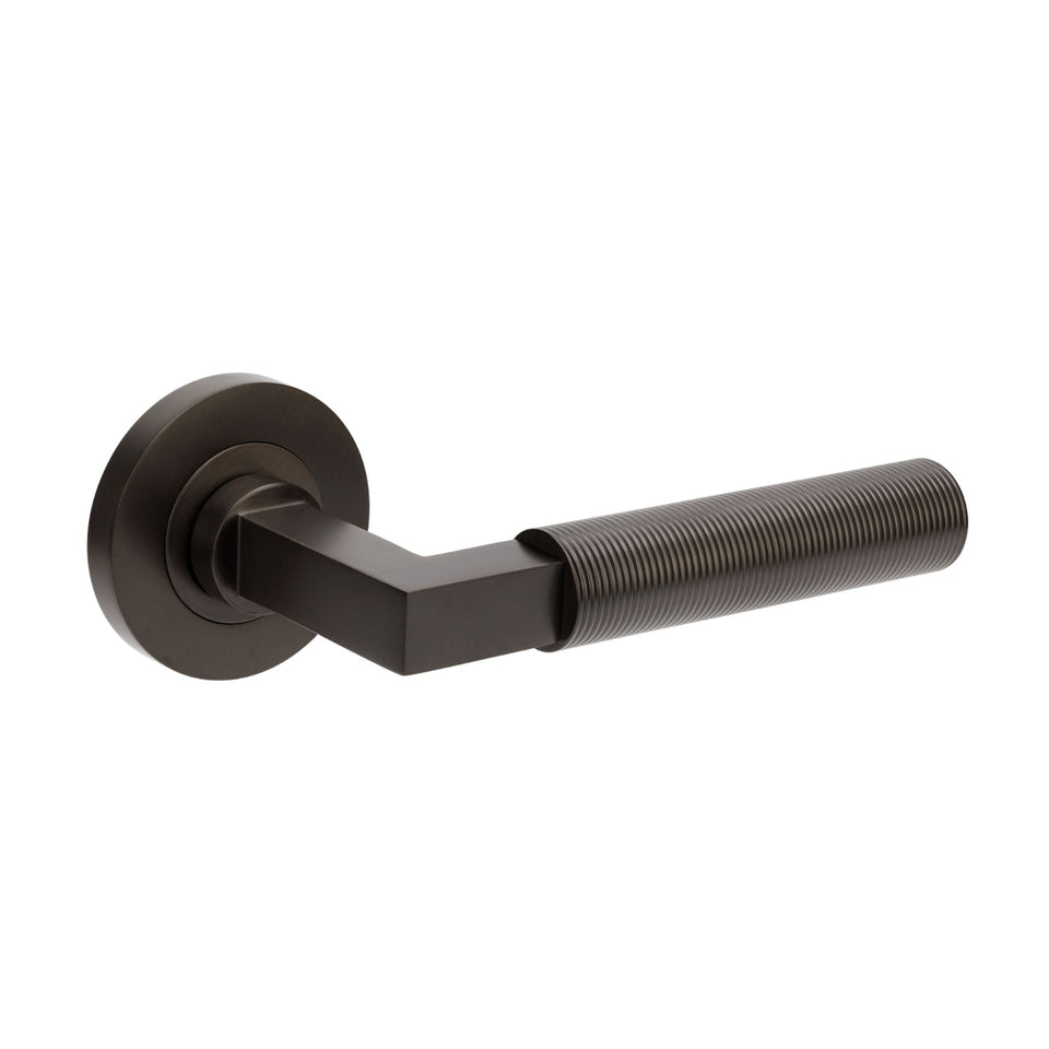 Zanda Zurich Fluted Lever Set Only Graphite Nickel