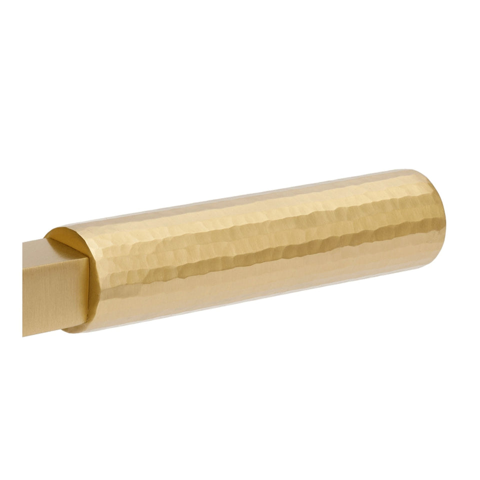 Zanda Zurich Hammered 70mm Key/Turn Entrance Lever Set Satin Brass