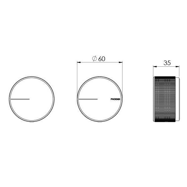Phoenix Axia Wall Top Assemblies - Matte Black