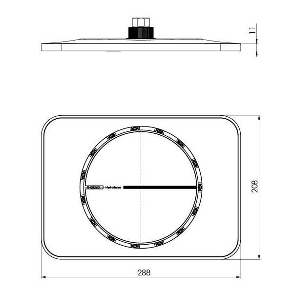 Phoenix NX ORLI with HydroSense Shower Rose