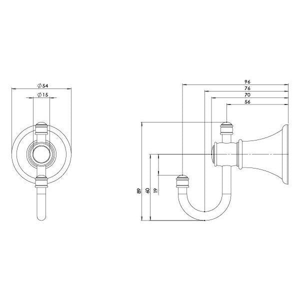 Phoenix Nostalgia Robe Hook Brushed Nickel