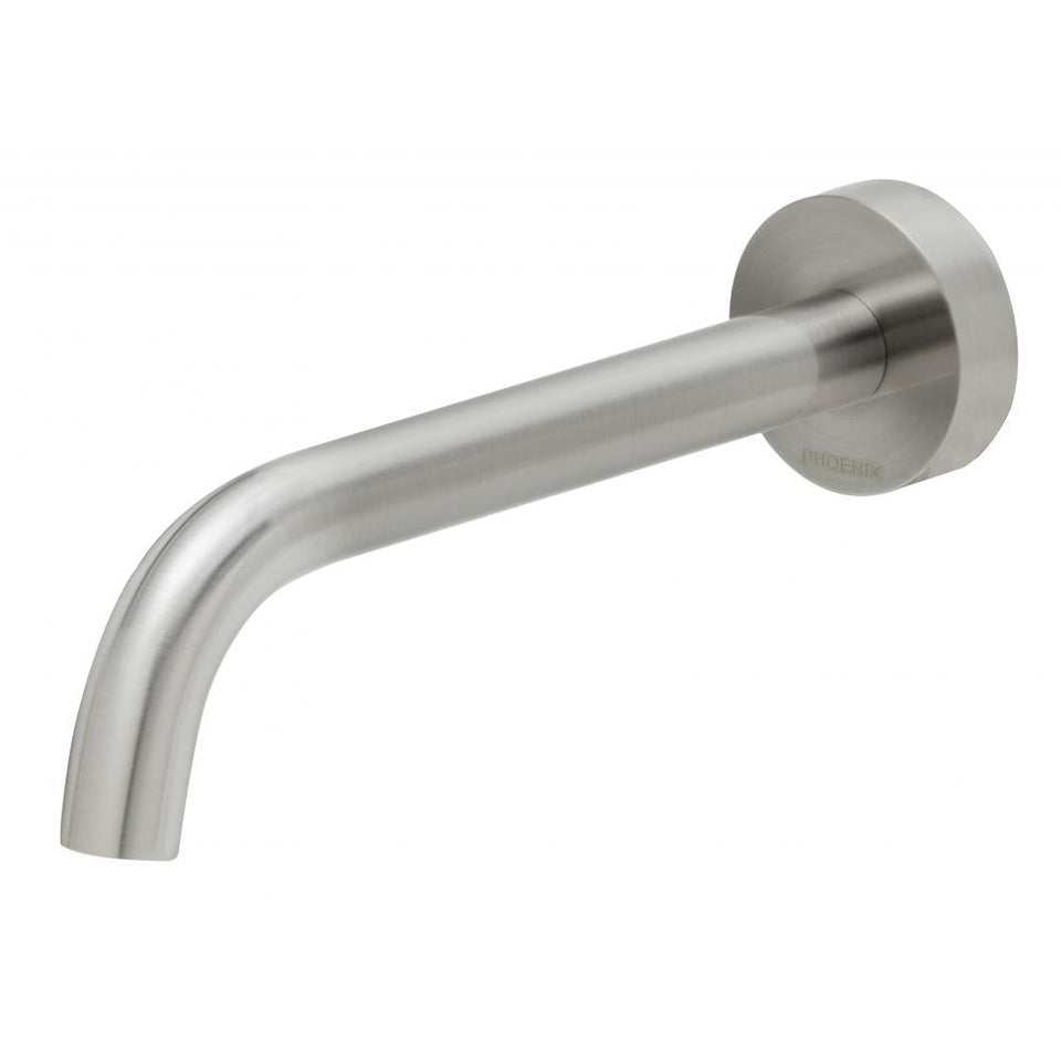 Phoenix Vivid Slimline Wall Basin Outlet 180mm-Brushed Nickel