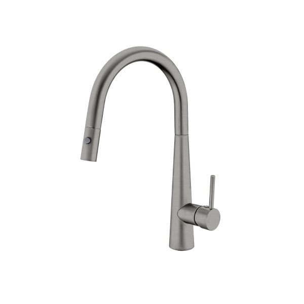 Nero Dolce Pull Out Sink Mixer With Vegie Spray Function Gun Metal