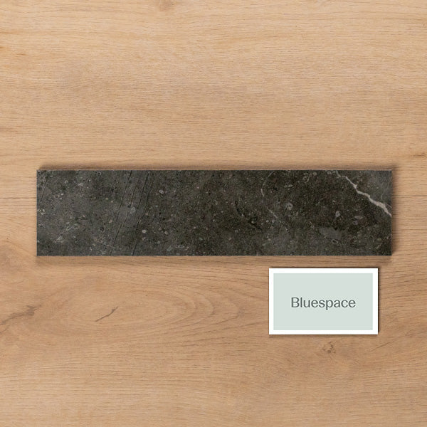 Casuarina Charcoal Honed Porcelain Tile 75x300mm - The Blue Space