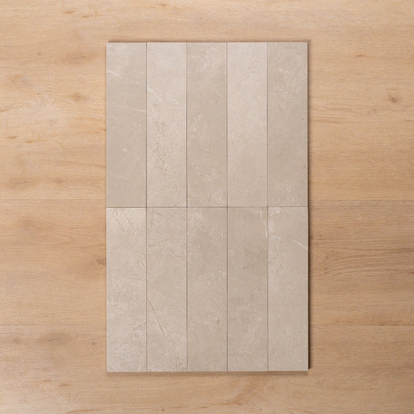 Casuarina Cream Honed Porcelain Tile 75x300mm