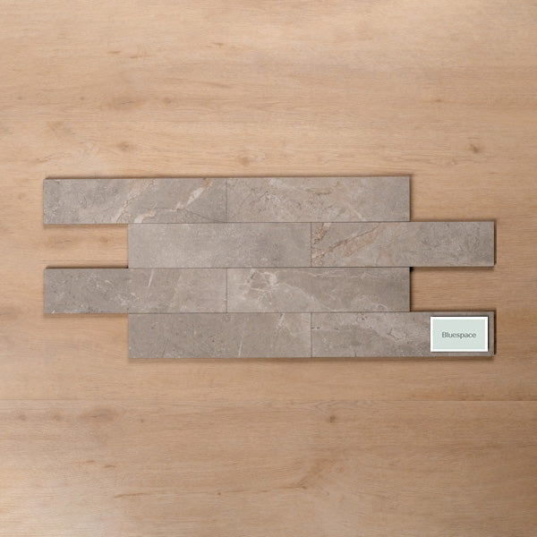 Casuarina Grey Honed Porcelain Tile 75x300mm