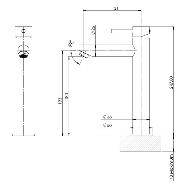Phoenix Pina Vessel Mixer Matte Black