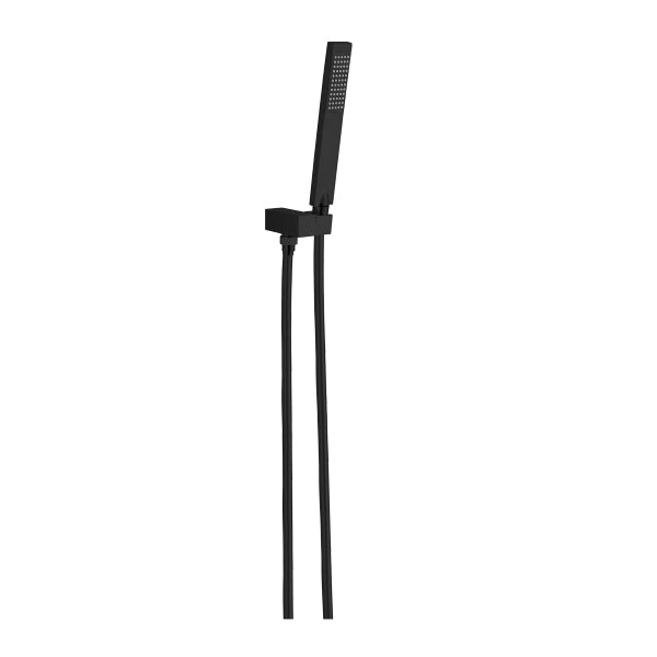 Nero Square Shower on Bracket Matte Black