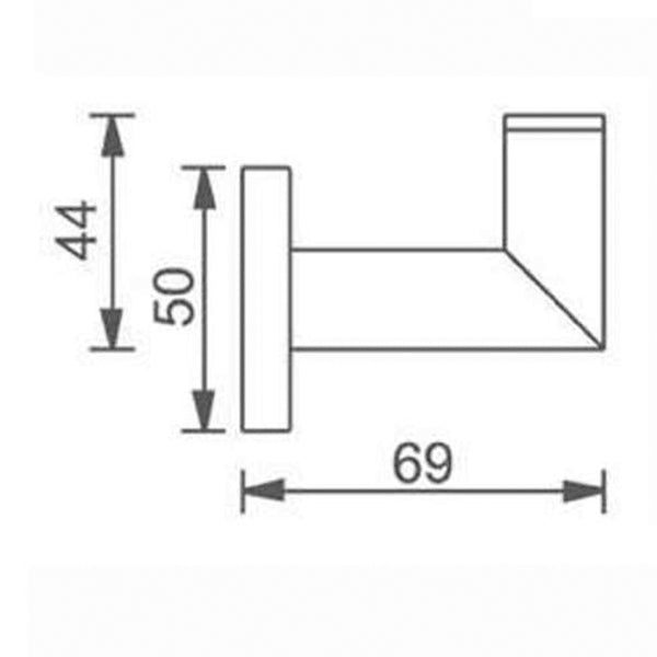 Nero Dolce Robe Hook - Brushed Nickel