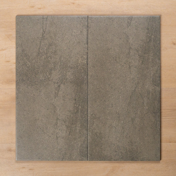 Burleigh Grey Matt Cushioned Edge Porcelain Tile 300x600mm
