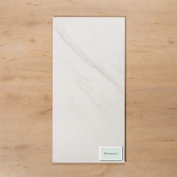 Perisher White Marble Matt Rectified Porcelain Tile 300x600mm
