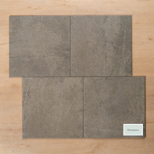 Burleigh Grey Matt Cushioned Edge Porcelain Tile 300x300mm