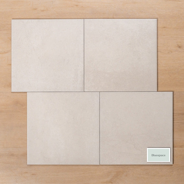 Burleigh White Matt Cushioned Edge Porcelain Tile 300x300mm