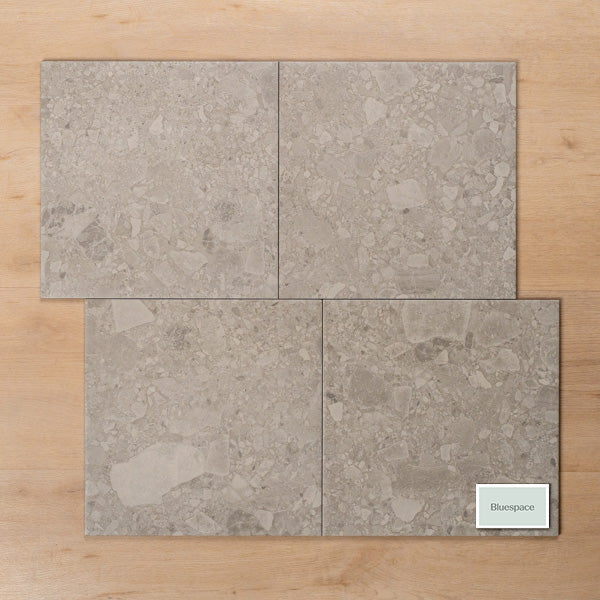 Southside Grey Terrazzo Matt P3 Porcelain Tile 300x300mm