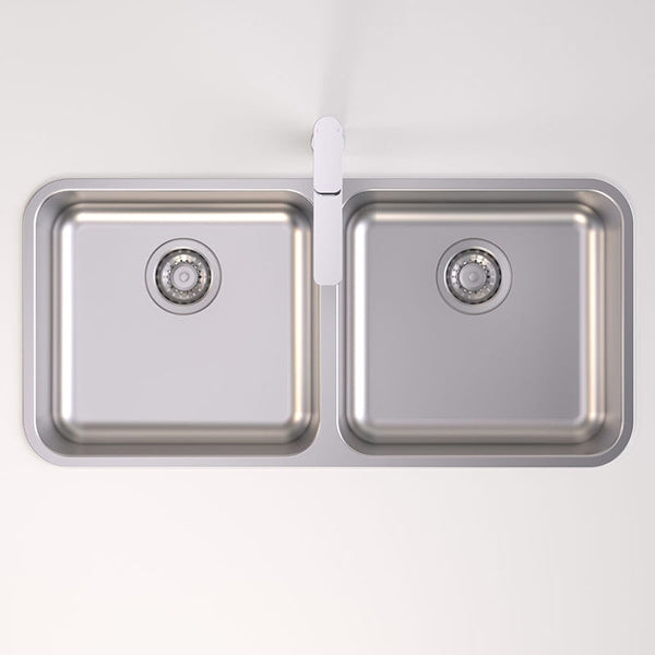 Caroma Luna Stainless Steel Double Bowl Sink