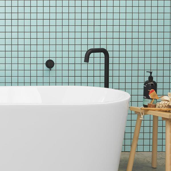 Clark Round Pin Wall Mixer - Matte Black