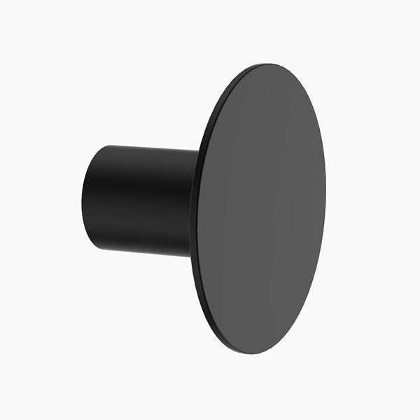 Clark Round Bathroom Wall Hook - Matte Black - The Blue Space
