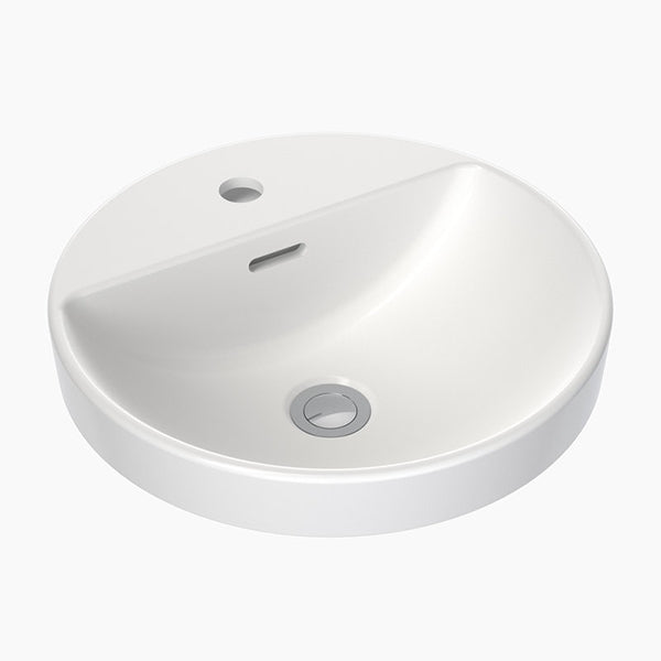 Clark Round Inset Basin with Tap Landing 400mm