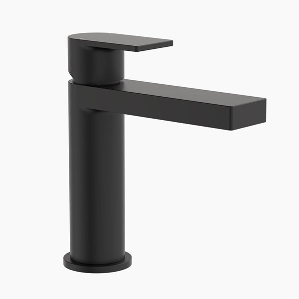 Clark Round Square Lead Free Basin Mixer - Matte Black