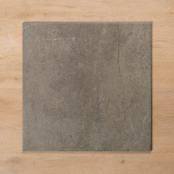 Burleigh Grey Matt Cushioned Edge Porcelain Tile 450x450mm