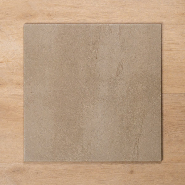 Burleigh Latte External Cushioned Edge Porcelain Tile 450x450mm