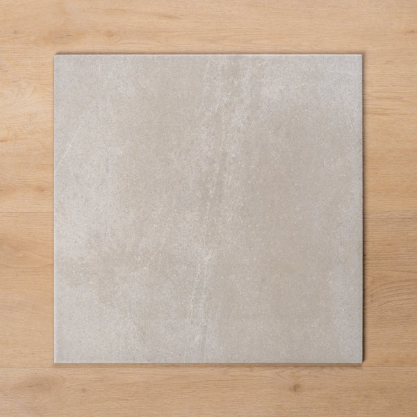 Burleigh Silver External Cushioned Edge Porcelain Tile 450x450mm