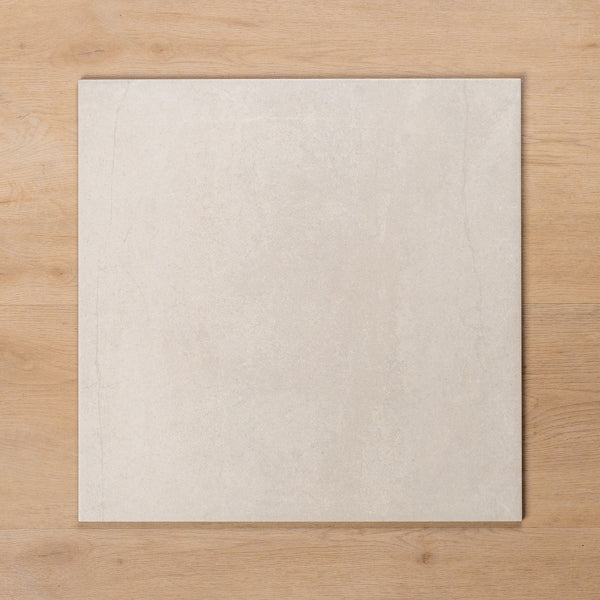 Burleigh White Matt Cushioned Edge Porcelain Tile 450x450mm
