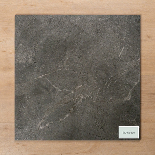 Casuarina Charcoal Honed Porcelain Tile 600x600mm