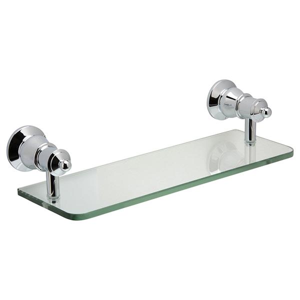 Fienza Lillian Glass Shelf - Chrome