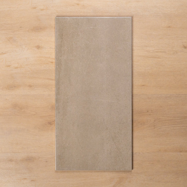 Burleigh Latte Gloss Cushioned Edge Ceramic Tile 300x600mm