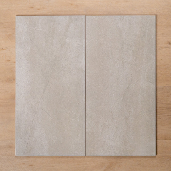 Burleigh Silver Gloss Cushioned Edge Ceramic Tile 300x600mm
