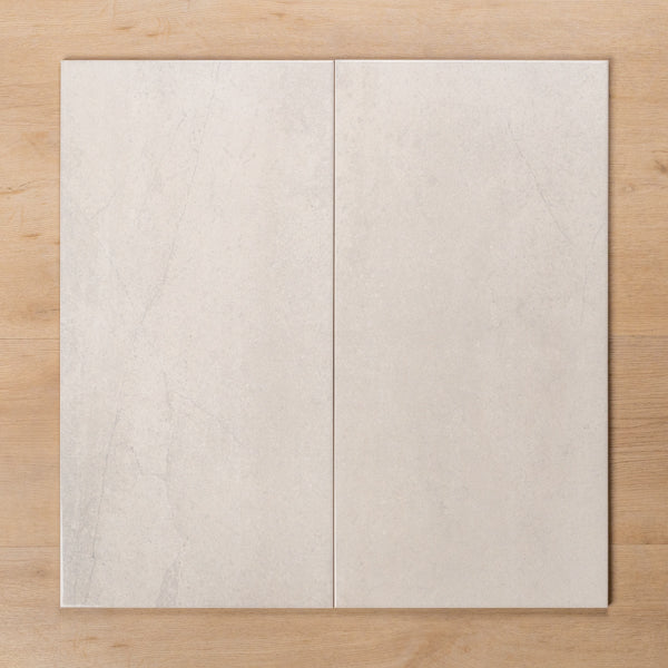 Burleigh White Gloss Cushioned Edge Ceramic Tile 300x600mm