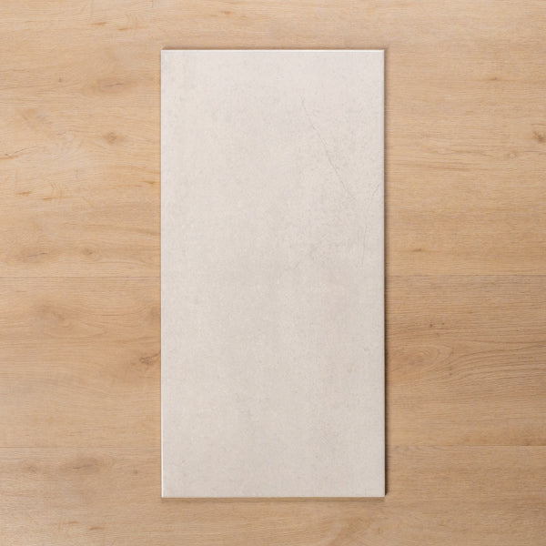 Burleigh White Gloss Cushioned Edge Ceramic Tile 300x600mm