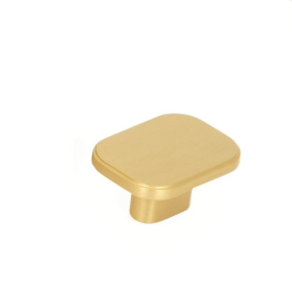 Momo Handle Aspen Knob Brushed Satin Brass ASK040.BSB - The Blue Space
