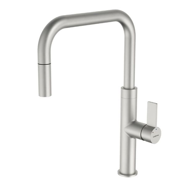 Caroma Urbane II Lead Free Pull Out Sink Mixer - Brushed Nickel