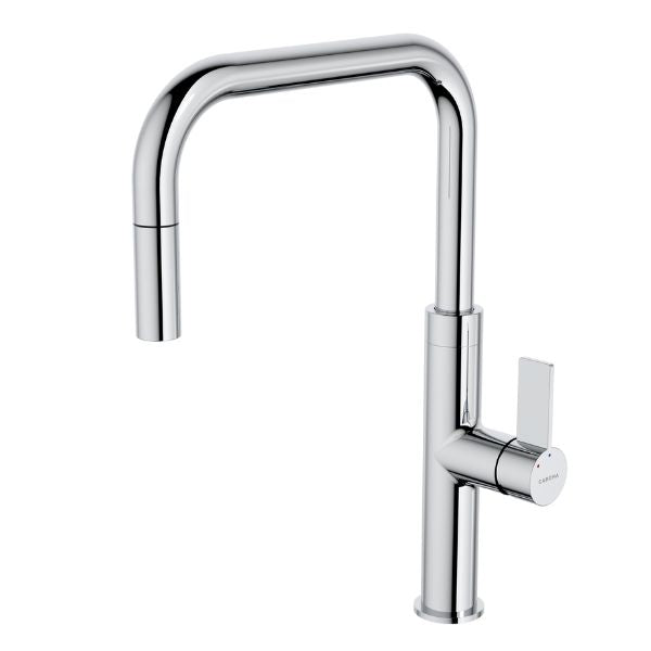 Urbane II Pull Down Sink Mixer in Chrome  by Caroma - The Blue Space