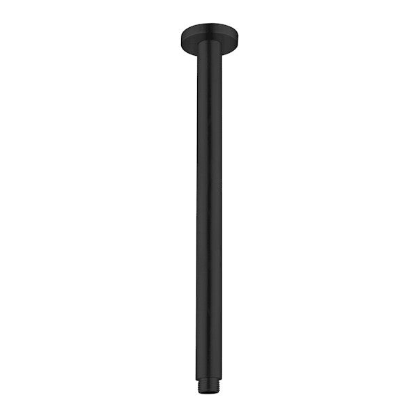 Nero Round Ceiling Arm 300mm Matte Black