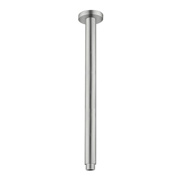 Nero Round Ceiling Arm 300mm Brushed Nickel