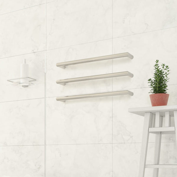 Thermogroup 12V Single Heated Towel Rail 632mm - Polished Stainless Steel