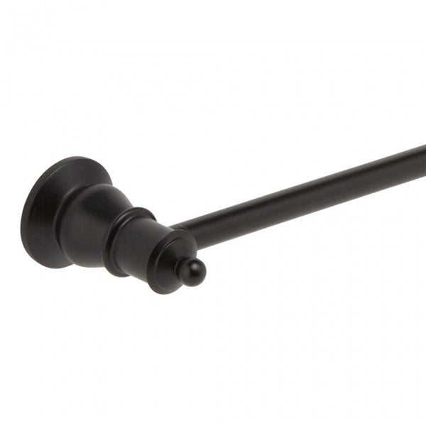 Fienza Lillian Single Towel Rail - Matte Black - The Blue Space