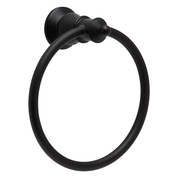 Fienza Lillian Towel Ring - Matte Black - The Blue Space