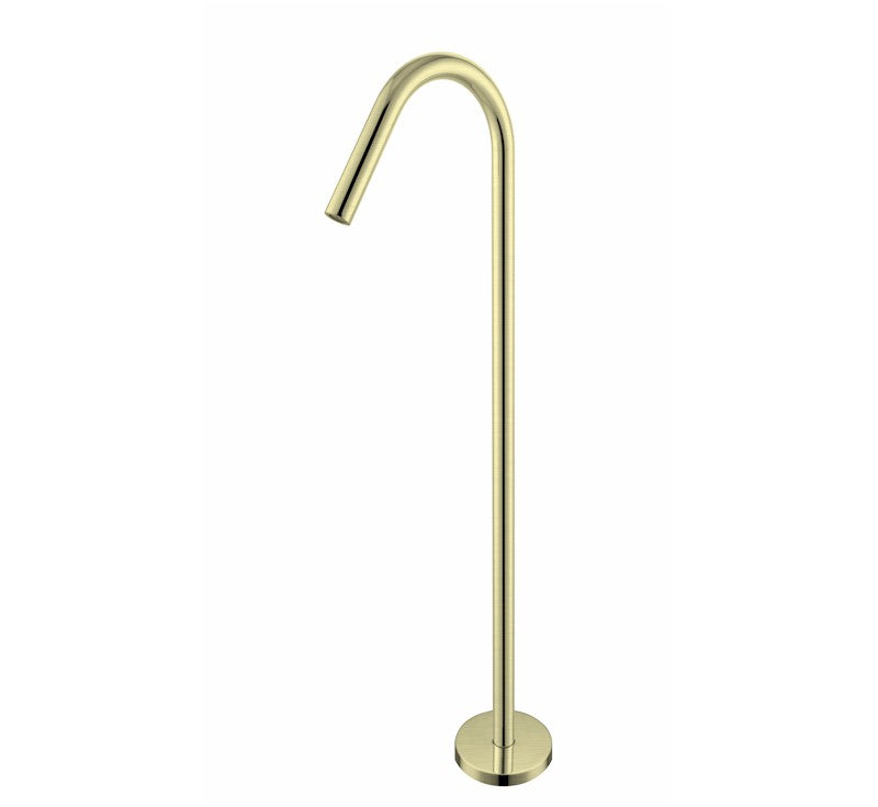 Nero Mecca Bianca Floor Standing Bath Spout Brushed Gold