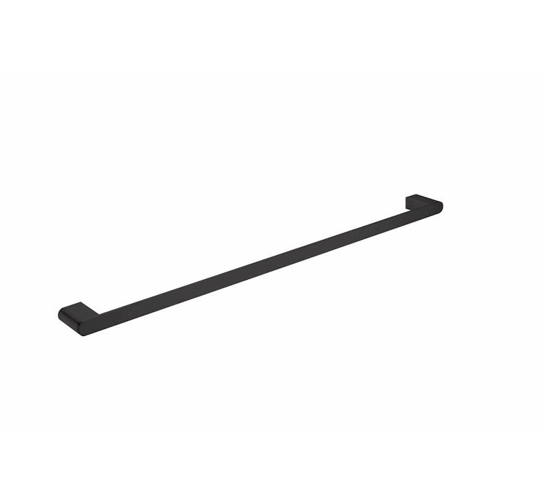Nero Bianca Single Towel Rail 800mm Matte Black