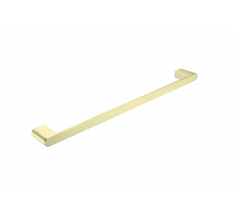 Nero Bianca Single Towel Rail 600mm Brushed Gold