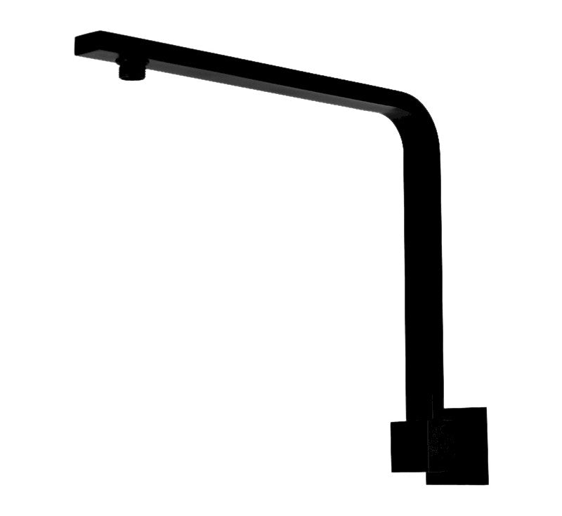 Chao High Rise Shower Arm Square 350mm Black
